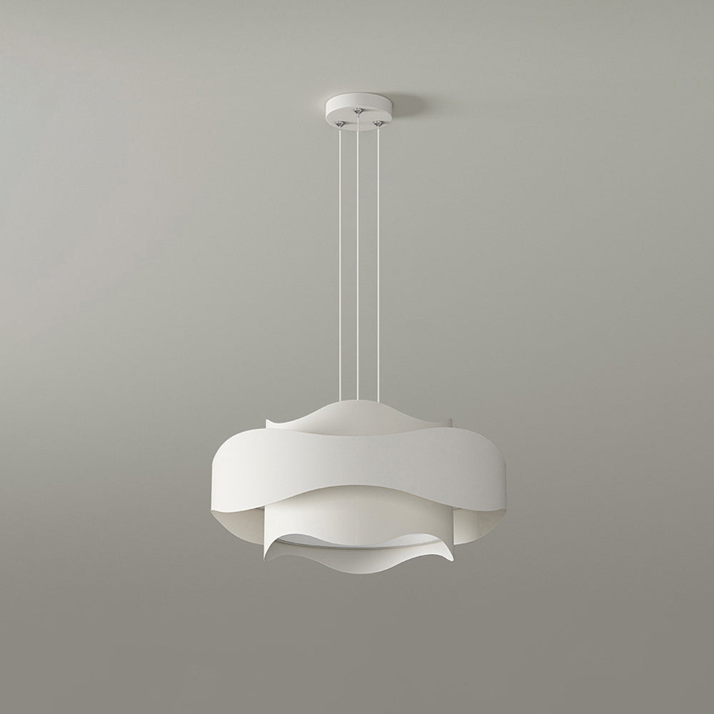 Bella Art Deco Bloemvorm Metalen Hanglamp, Wit, Woonk/Eetk/ Slaapkamer