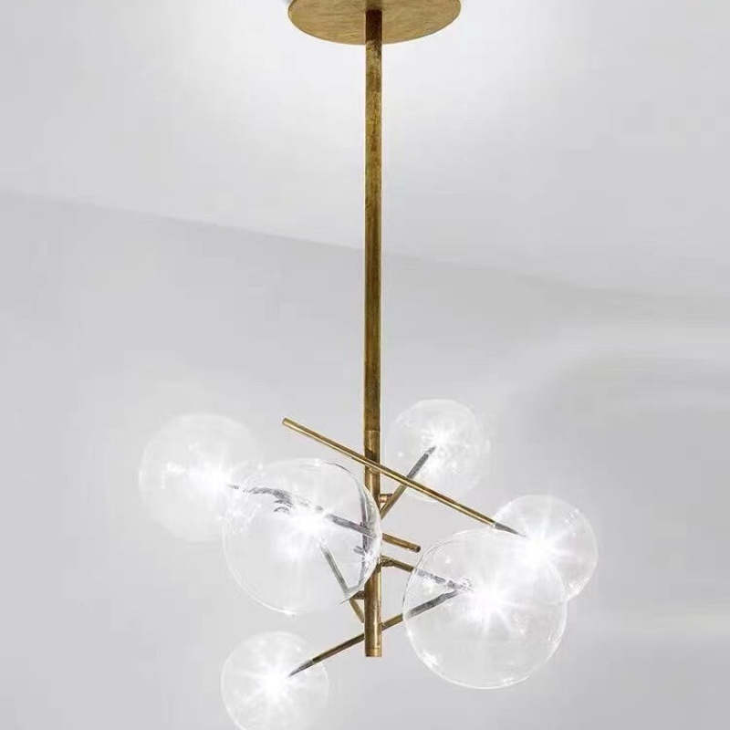 Valentina Modern Ronde LED Hanglamp Goud/Transparant Metaal/Glas Slaap/Eet/Woonkamer
