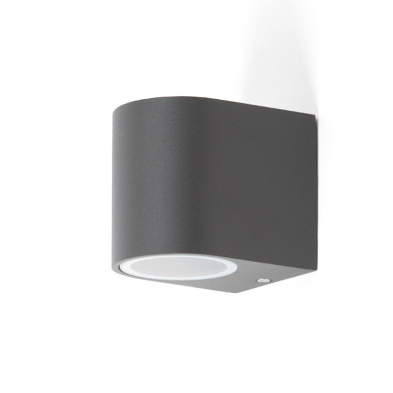 Orr Minimalistisch Kleine LED Wandlamp Zwart Glas Metaal Glas Hal Tuin