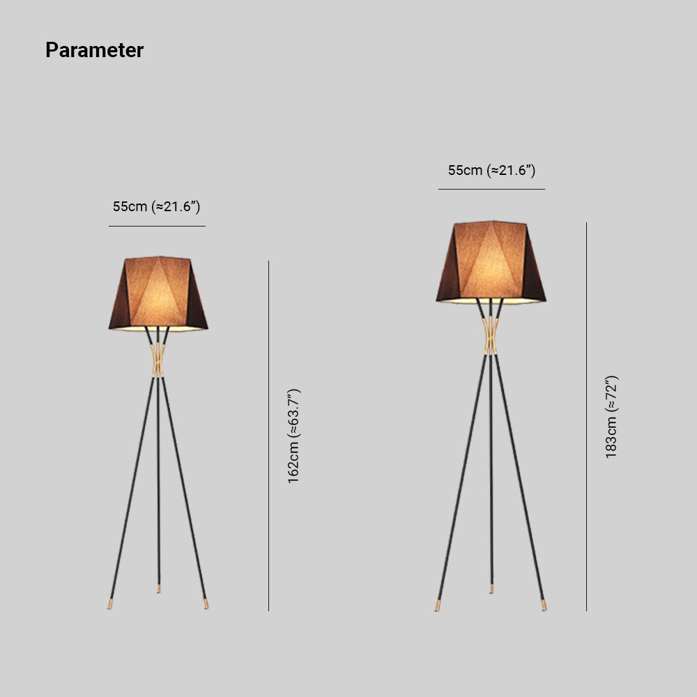 Salgado Retro LED Vloerlamp Zwart Metaal Woonkamer Slaapkamer
