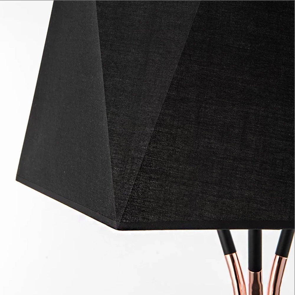 Salgado Retro LED Vloerlamp Zwart Metaal Woonkamer Slaapkamer