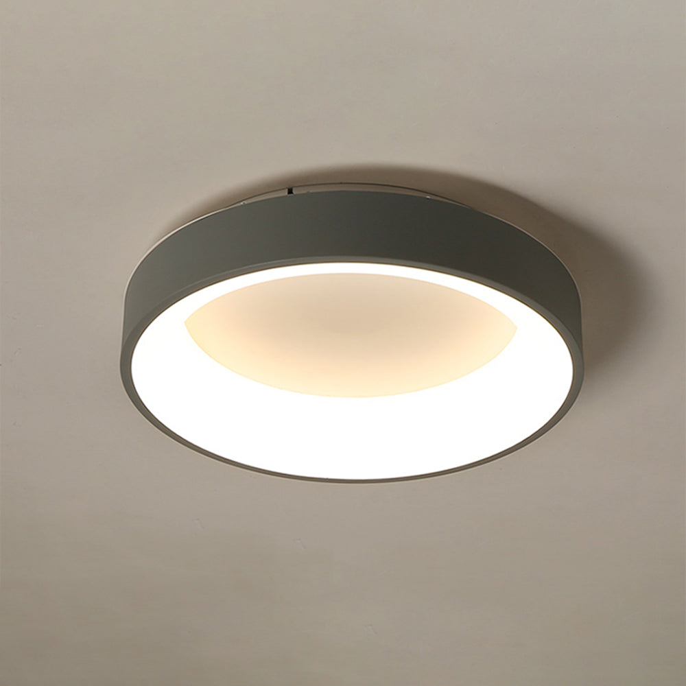 Quinn Moderne Ronde LED Plafondlamp Metaal/Acryl Wit/Grijs Woon/Eetkamer