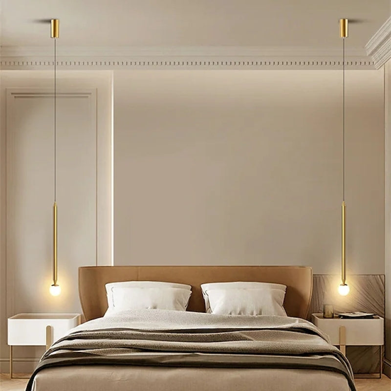 Carr Design LED Hanglampen Zwart/Goud Metaal/Glas Slaapkamer