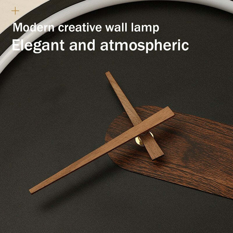 Nielsen Modern Klok LED Wandlamp Metaal/Silicagel Wit/Zwart/Goud Slaap/Woon/Eetkamer