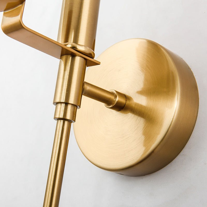 Valentina Ronde Design LED Wandlampen Wit Goud Metaal Eetkamer Woonkamer