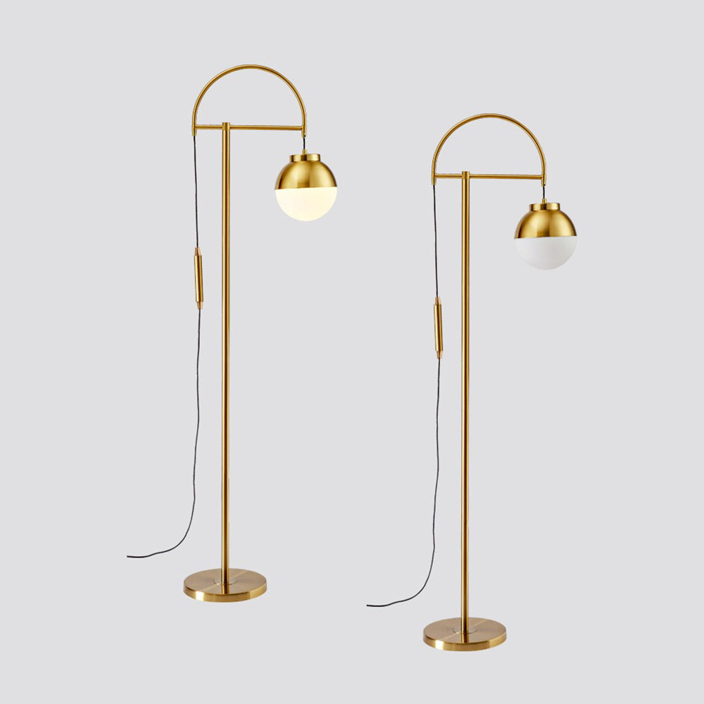 Valentina Moderne Gebogen Vloerlamp Goud Metaal Woonkamer Slaapkamer