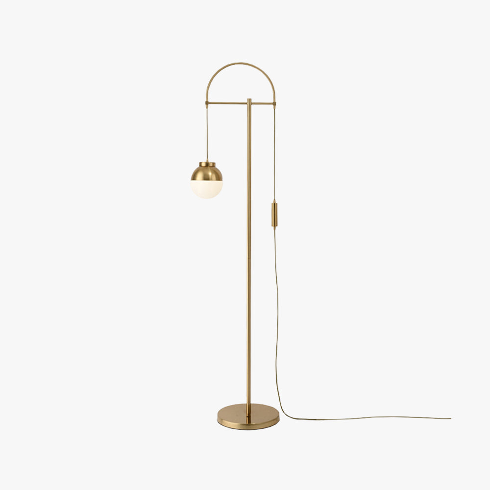 Valentina Moderne Gebogen Vloerlamp Goud Metaal Woonkamer Slaapkamer