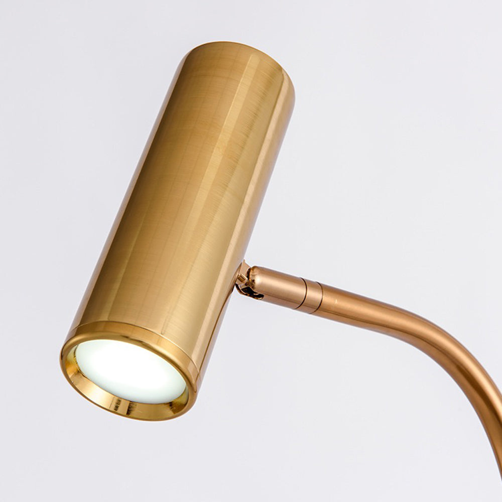 Salgado  Minimalistische Nachtkastje Vloerlamp Zwart Goud Metaal Woonkamer