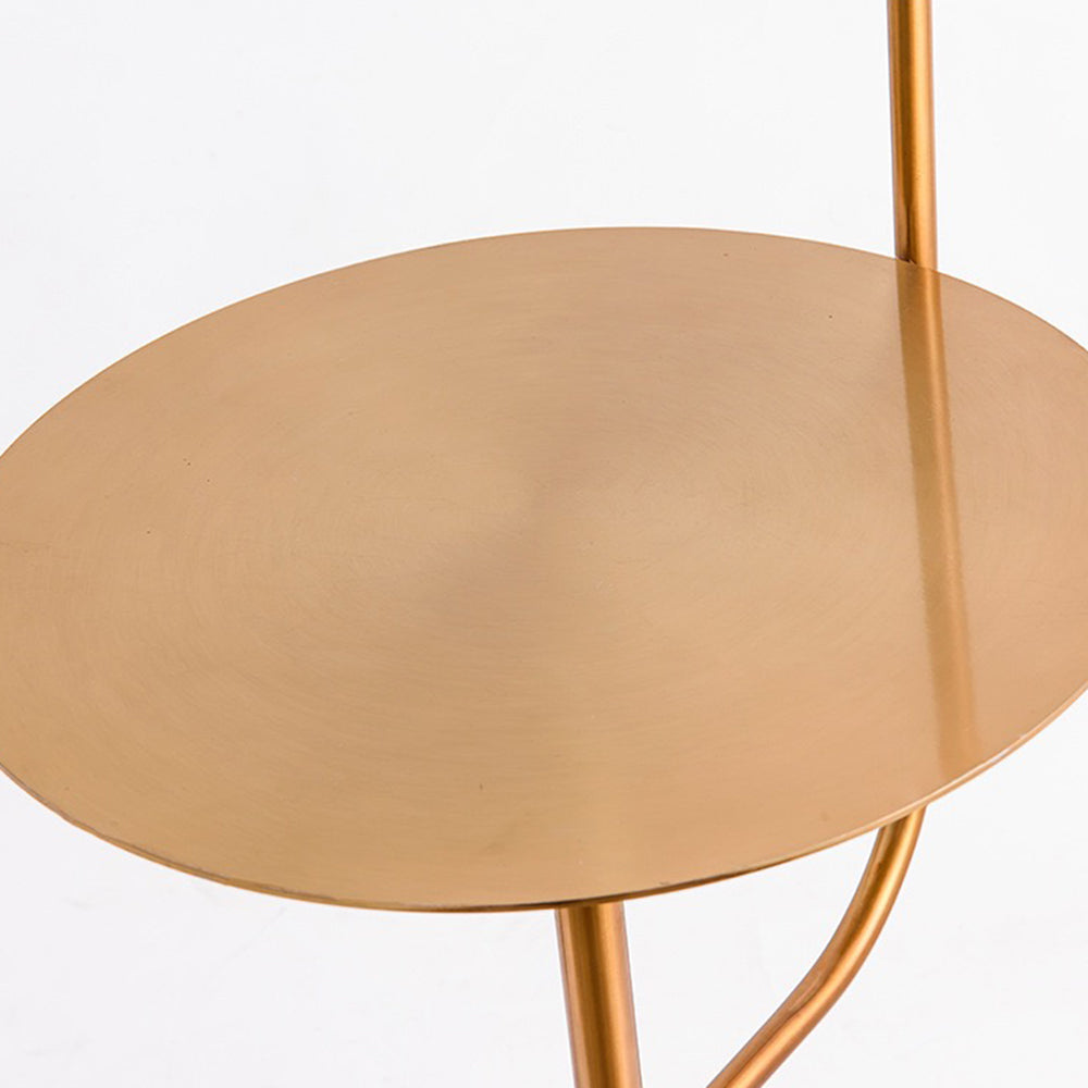 Salgado  Minimalistische Nachtkastje Vloerlamp Zwart Goud Metaal Woonkamer