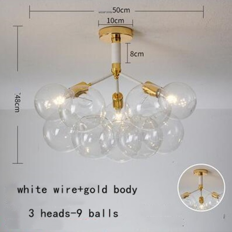 Valentina Hanglampen Transparante Bubbel Slaapkamer Woonkamer