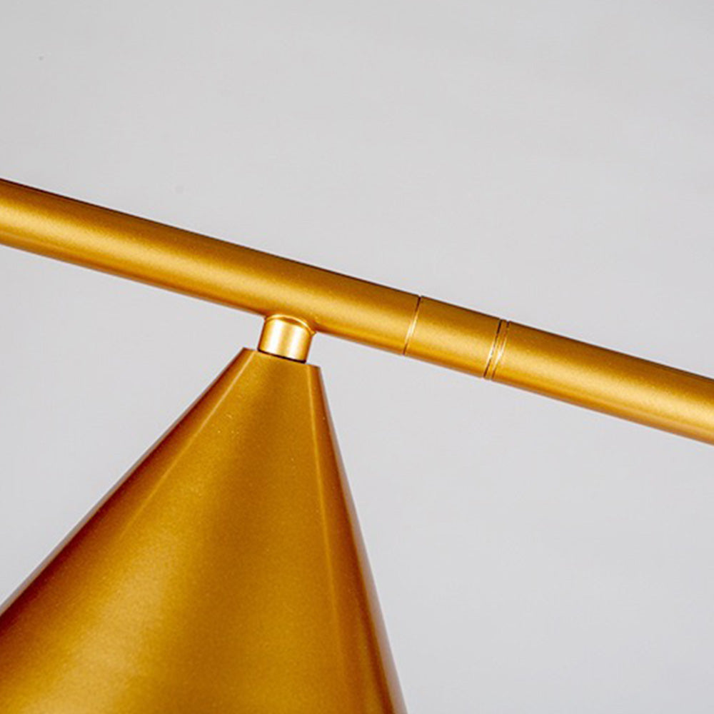 Carins Moderne LED Vloerlamp Zwart/Goud Metaal/Marmer Woonkamer