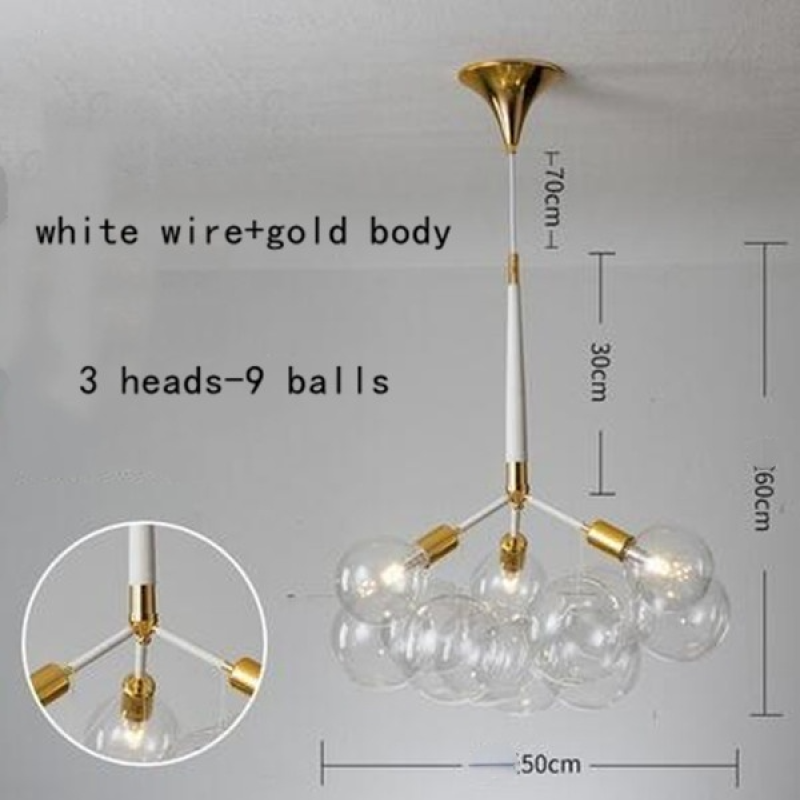 Valentina Hanglampen Transparante Bubbel Slaapkamer Woonkamer