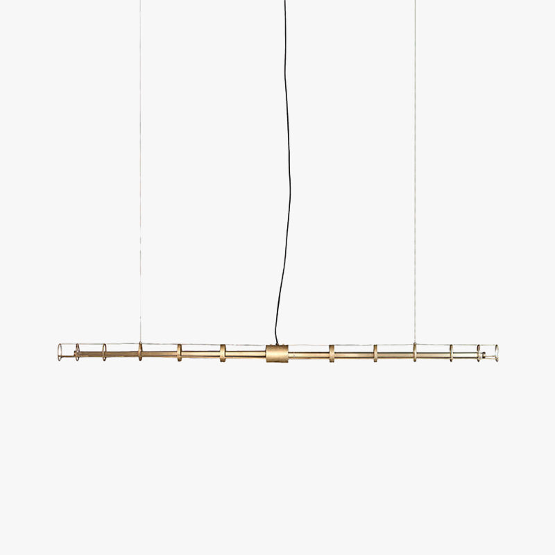 Edge Moderne Industriele LED Hanglamp Goud Woonkamer Eettafel Metaal&Glas
