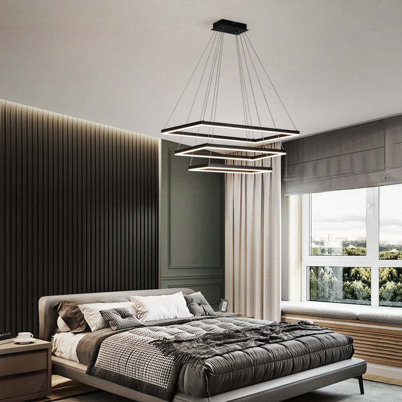 Bouvet Design LED Hanglampen Zwart Wit Metaal Eetkamer Slaapkamer
