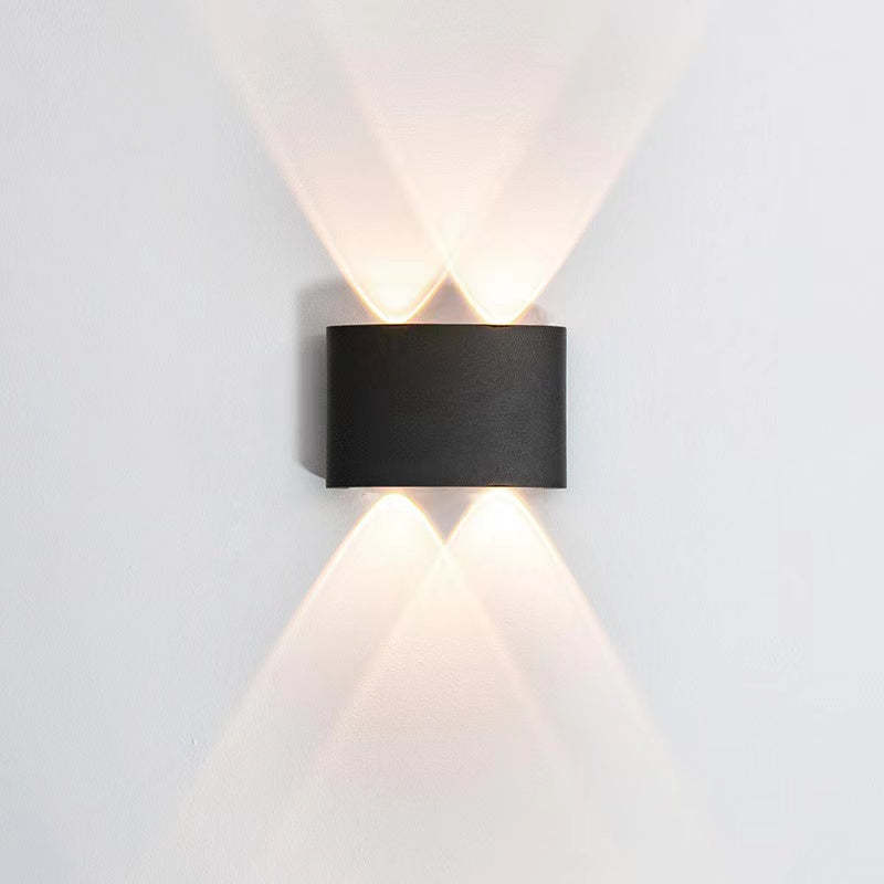Orr Buiten Waterbestendig Metaal LED Wandlampen Zwart/Wit Tuin