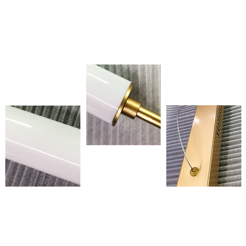 Edge Moderne LED Hanglamp Zwart/Goud Metaal Acryl Woon/Eetkamer