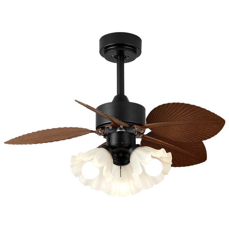 Rosalyn Vintage Houten Plafondventilator met Verlichting
