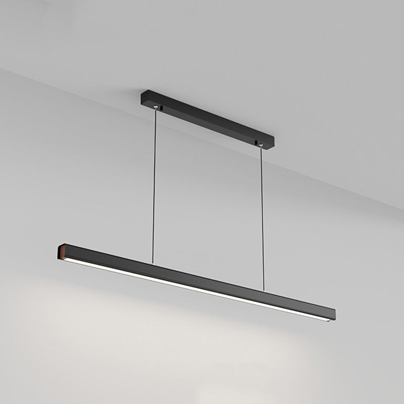 Edge Industriele LED Hanglamp Zwart Wit Metaal Hout Eetkamer