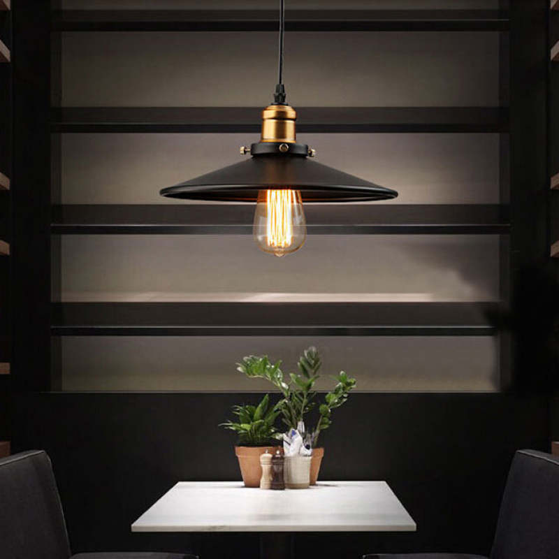 Alessio Moderne Industriële Hanglamp Van Metaal Pot Zwart Woonkamer