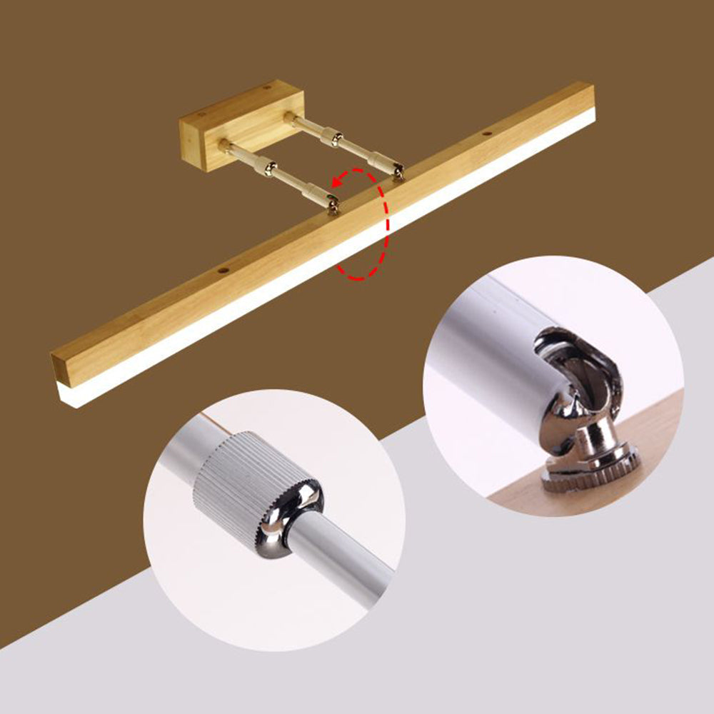Ozawa Moderne Design LED Klassieke Wandlamp Metalen/Houten Spiegel Badmeubel Woon/Slaap/Badkamer