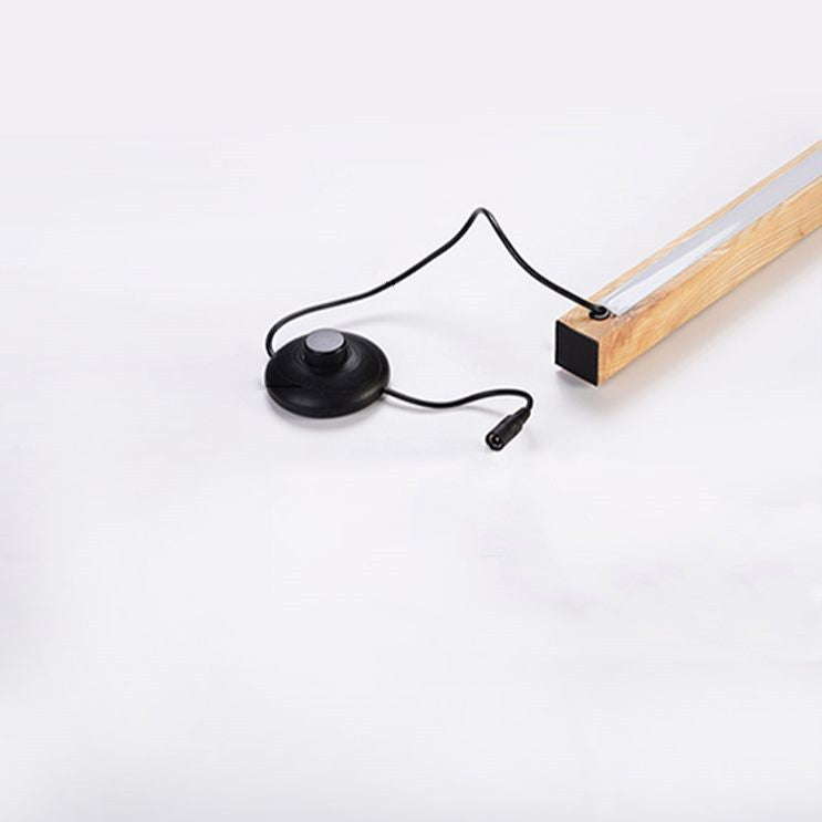 Ozawa Minimalistische Design Lineaire Vloerlamp Walnoot/Hout Slaapkamer/Woonkamer
