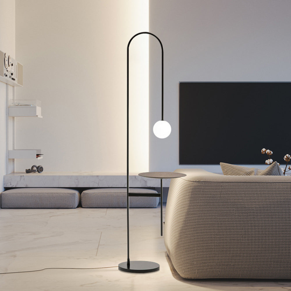 Valentina Moderne Design LED Vloerlamp Metaal Glas Slaapkamer Woonkamer
