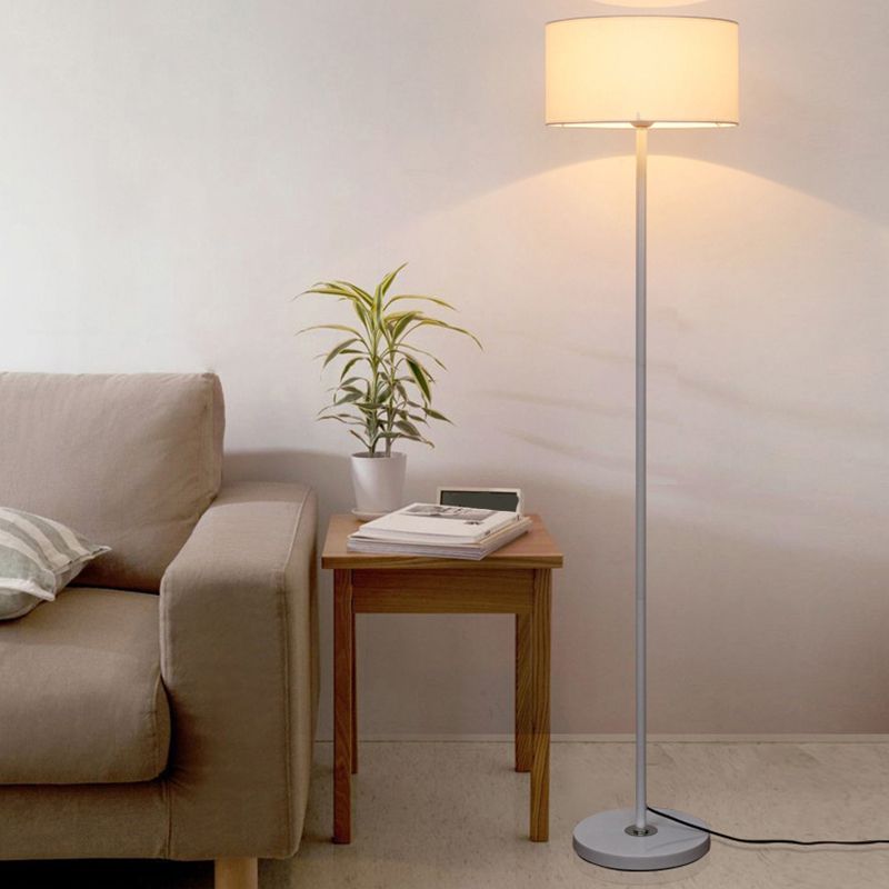 Eryn Moderne Cilinder Vloerlamp Zwart/Wit/Goud Metaal/Kunststof