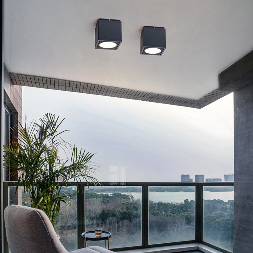Orr Modern LED Plafondlamp Witte Zwart Metaal  Buiten Woonkamer