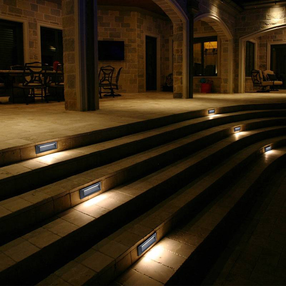 Orr Moderne Rechthoekig LED Buitenlamp Metaal Zwart Tuin/Stoeprand/Balkon
