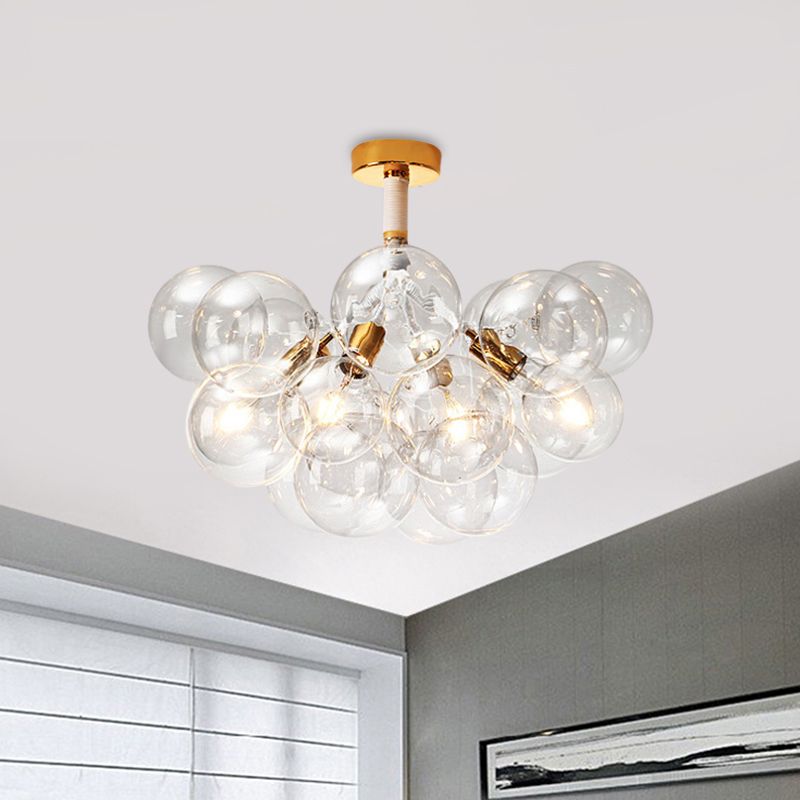 Valentina Vintage Design LED Plafondlamp Glas Slaapkamer Woonkame