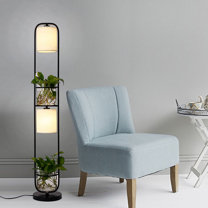 Eryn Design Eenvoudige Cilinder Heads Vloerlamp Planters Zwart/Wit/Goud Slaapkamer/Woonkamer
