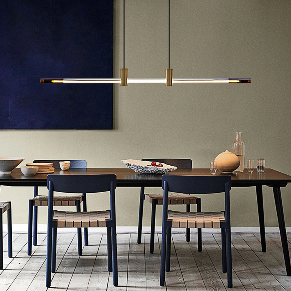 Edge Moderne Minimalistische Lineaire Hanglamp Metaal/Acryl Slaapkamer