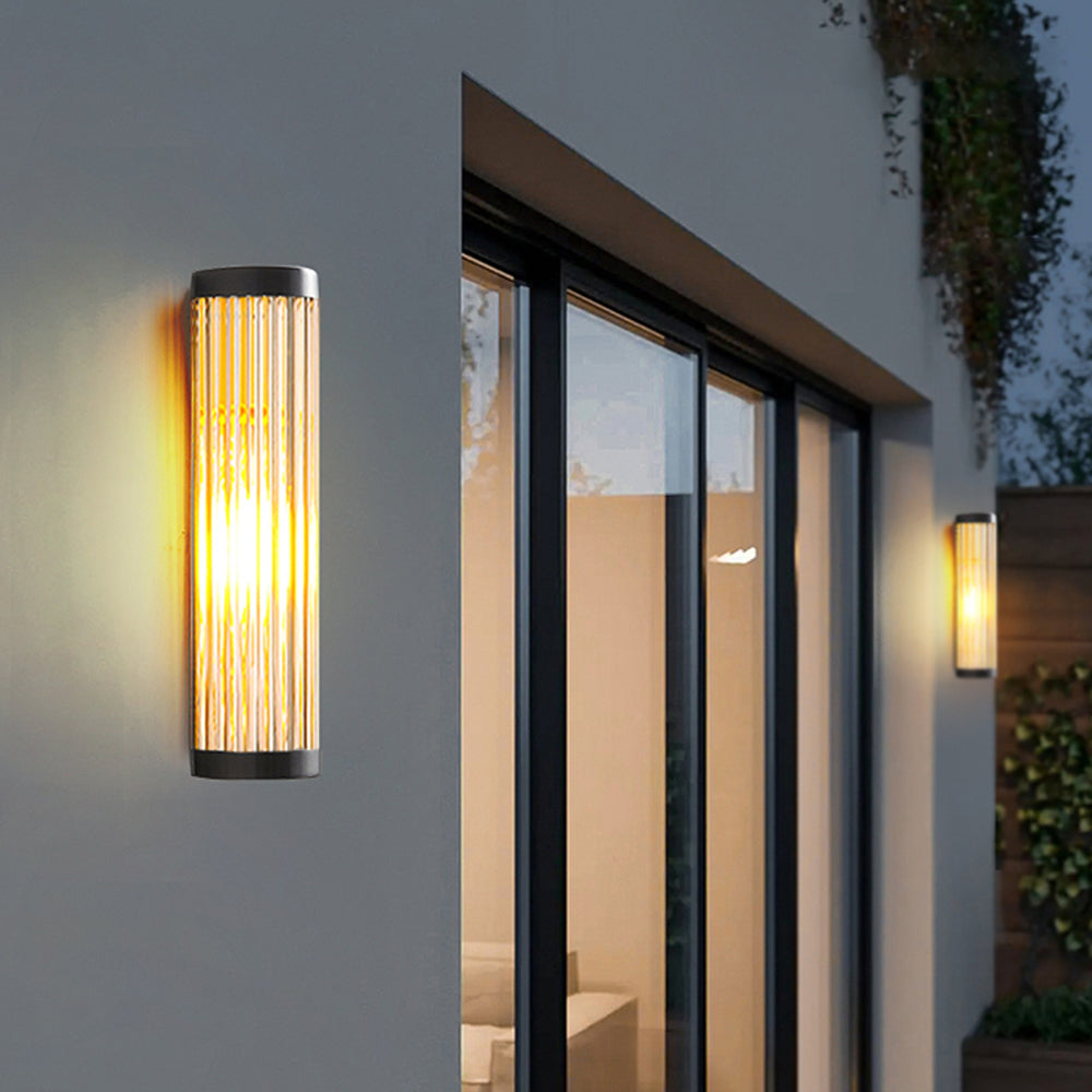 Orr Moderne Design LED Buitenlamp Metaal Glas Zwart Buiten