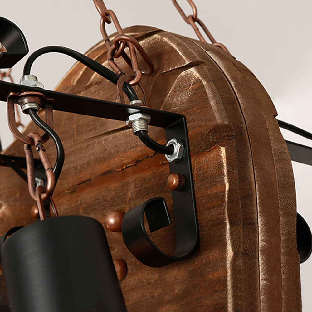 Austin Farmhouse Guitar Pendant Light, Metal/Wood, Walnut