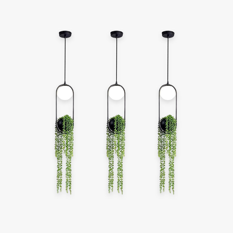 Edge Design LED Hanglamp Zwart Metaal Glas Eetkamer Slaapkamer