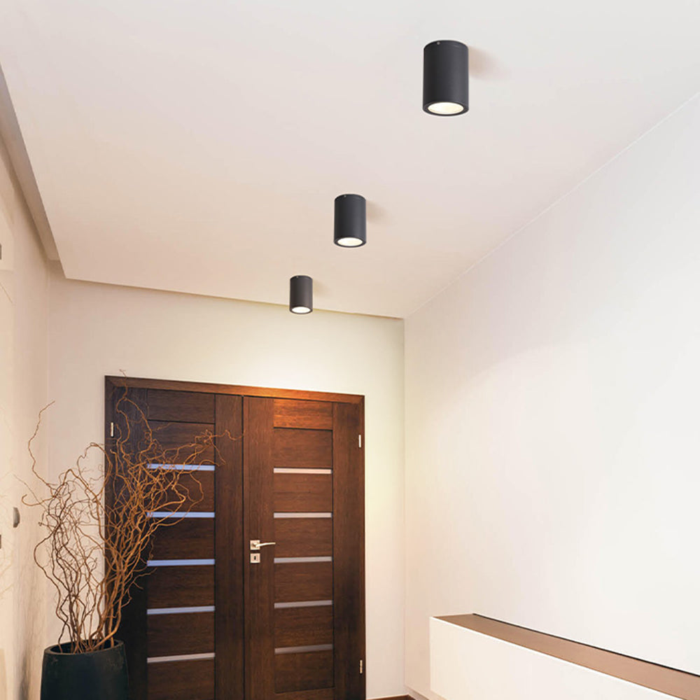 Orr Modern LED Rond Kleine Witte Zwart Metaal Woonkamer Buiten