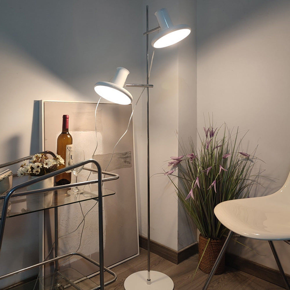 Carins Minimalistische LED Vloerlamp Wit Metaal Slaapkamer Woonkamer