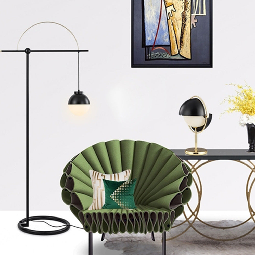 Valentina Ronde Design LED Vloerlamp Metaal Glas Woonkamer Slaapkamer