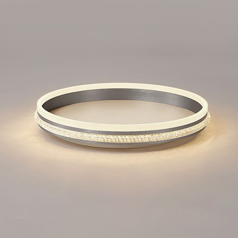 Quinn Modern Round Plafondlamp Sliver Metaal Slaapkamer Woonkamer Eetkamer