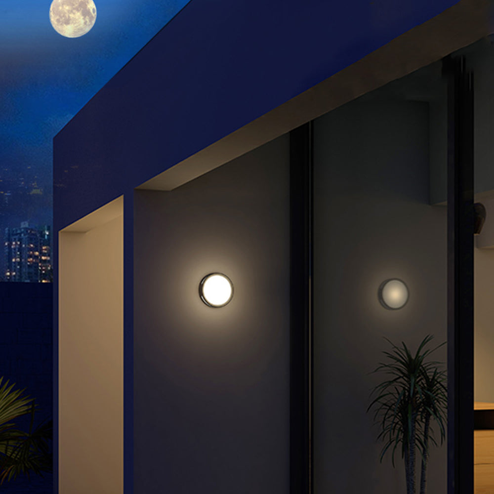 Orr Modern Grote Rond LED Wandlamp Witte Zwart Goud Metal Buiten