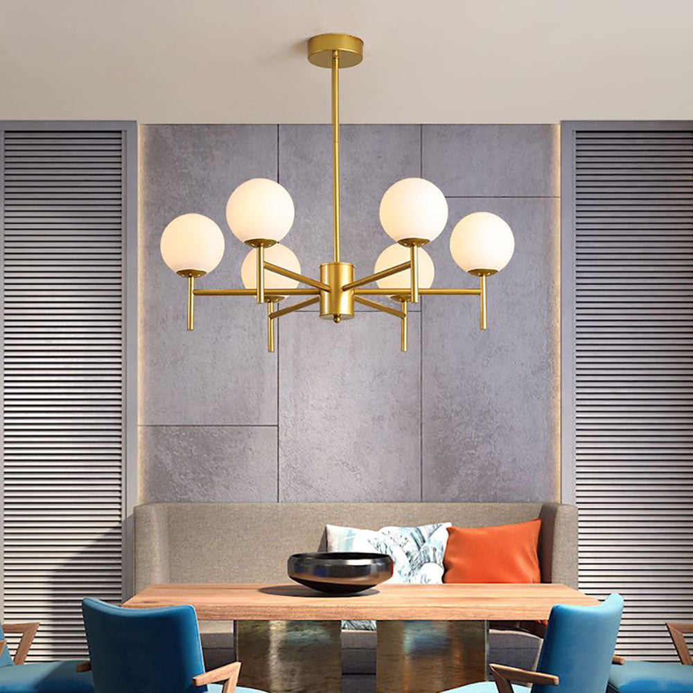 Alessio Moderne Globe LED Hanglamp Bubble Van Metaal/Glas Woonkamer