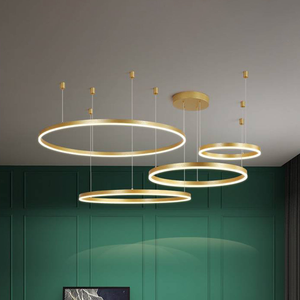 Arisha Moderne Grote  Hanglampen Wit Metaal Slaapkamer  Woonkamer Tir-Cirkel