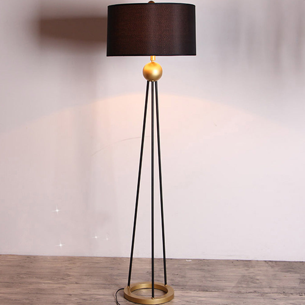 Salgado Moderne Driepoot Vloerlamp Zwart Metaal Woonkamer Slaapkamer