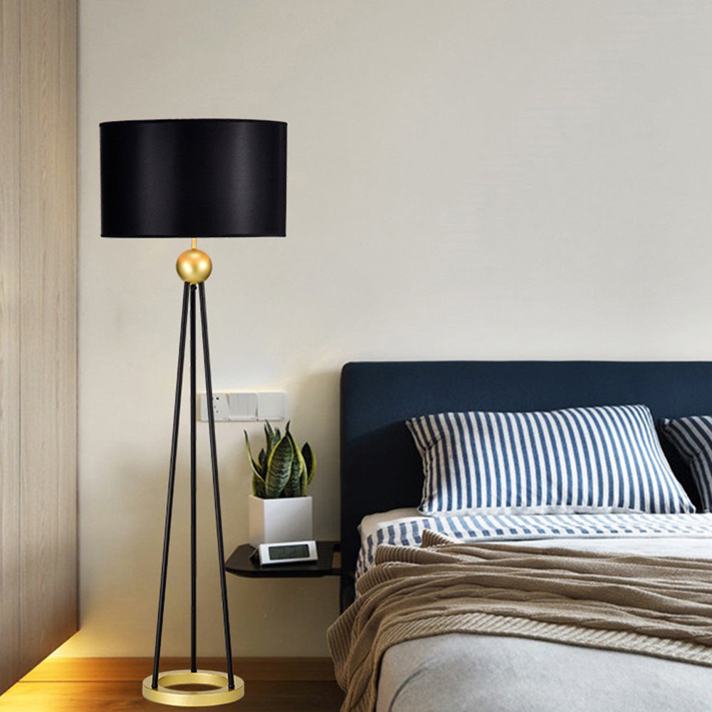Salgado Moderne Driepoot Vloerlamp Zwart Metaal Woonkamer Slaapkamer