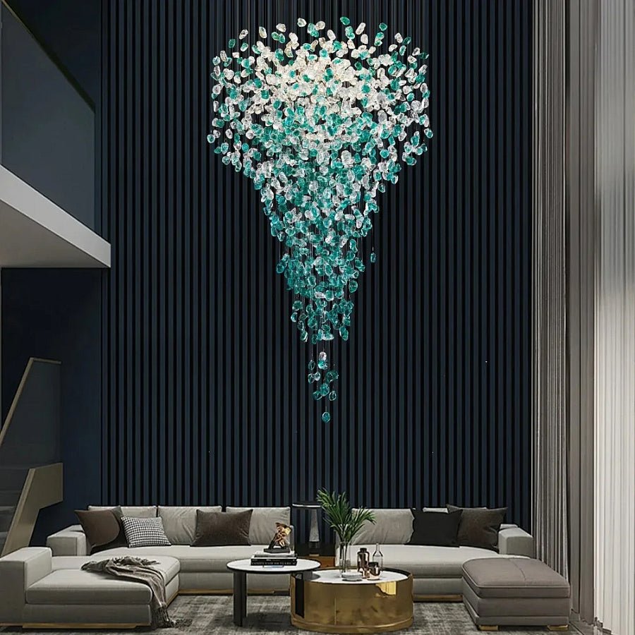 Belora Postmodern luxe Steen Kristal Kroonluchter