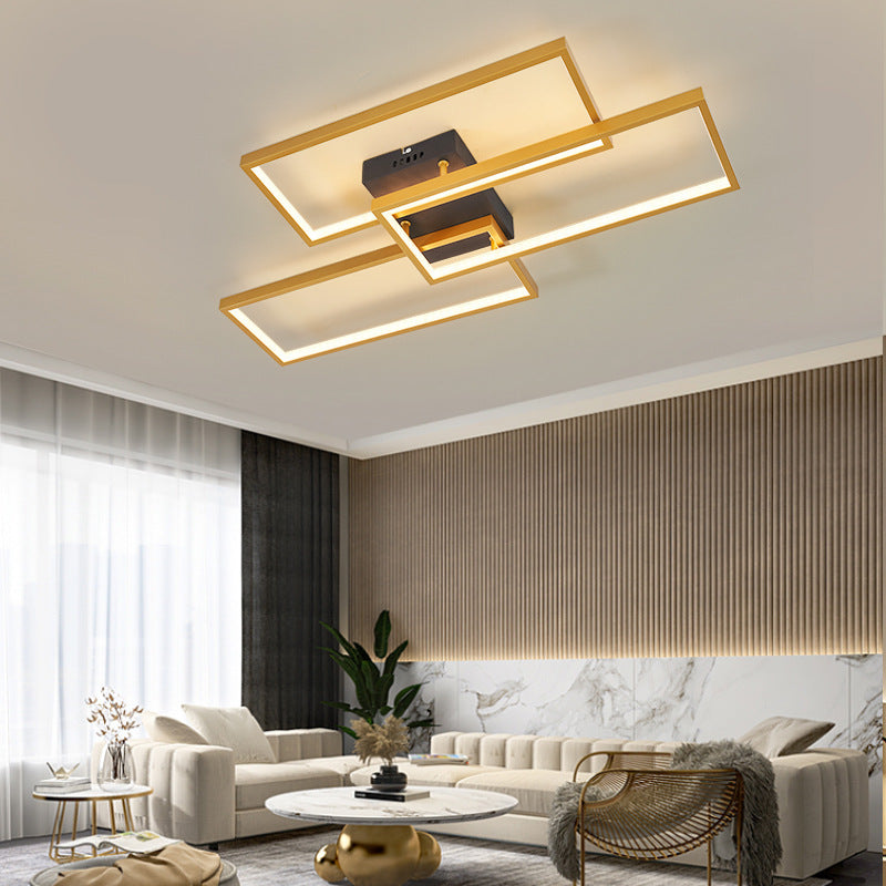 Bouvet Industrie LED Plafondlampen Gouden Metaal Woonkarmer Slaapkamer