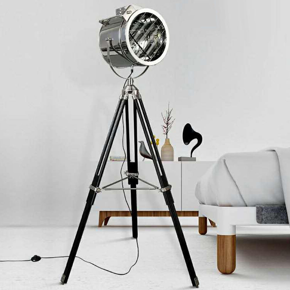 Salgado Kleine Ronde LED Vloerlamp Zwart Metaal Eetkamer Woonkamer
