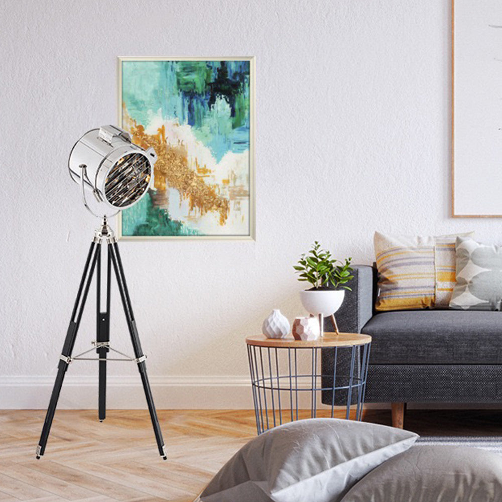 Salgado Kleine Ronde LED Vloerlamp Zwart Metaal Eetkamer Woonkamer