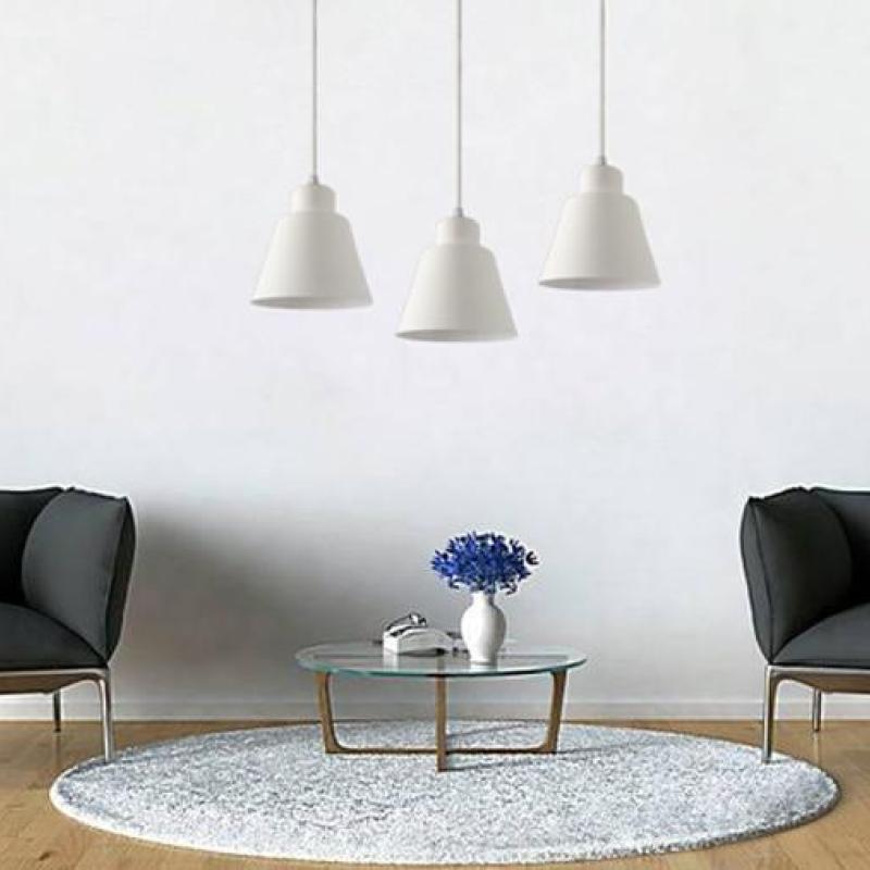 Nazifa Moderne Design LED Hanglamp Zwart Wit Metaal Slaapkamer Eetkamer