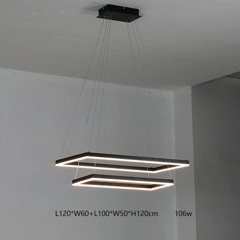 Bouvet Design LED Hanglampen Zwart Wit Metaal Eetkamer Slaapkamer